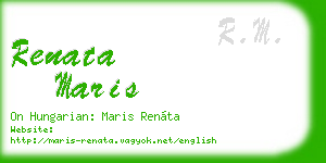 renata maris business card